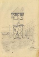 1916-01-28 Wachturm Barackenlager Niederalm